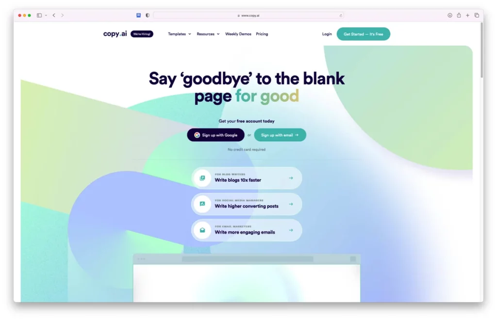 5 Best AI Writing Software Tools for High-Quality Content Creation 10 copyai-copywriting-ai