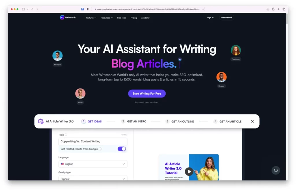 5 Best AI Writing Software Tools for High-Quality Content Creation 12 writesonic-ai-assistant